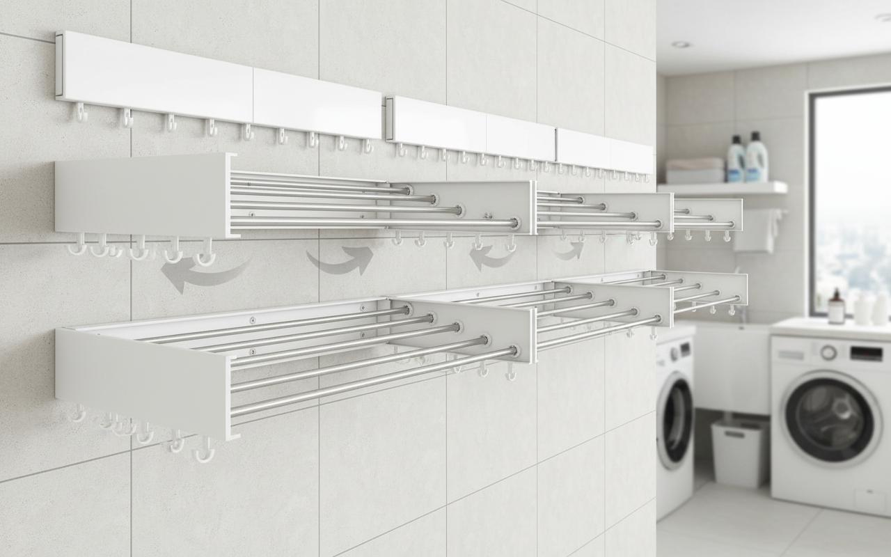 Best Folding Wall-Mounted Drying Rod - Space-Saving, Durable, and Easy to Install