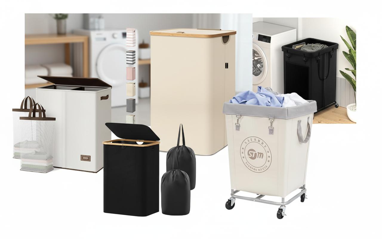 Best Laundry Chute Hamper - Dual Compartments, Efficient Organization, Easy Transport