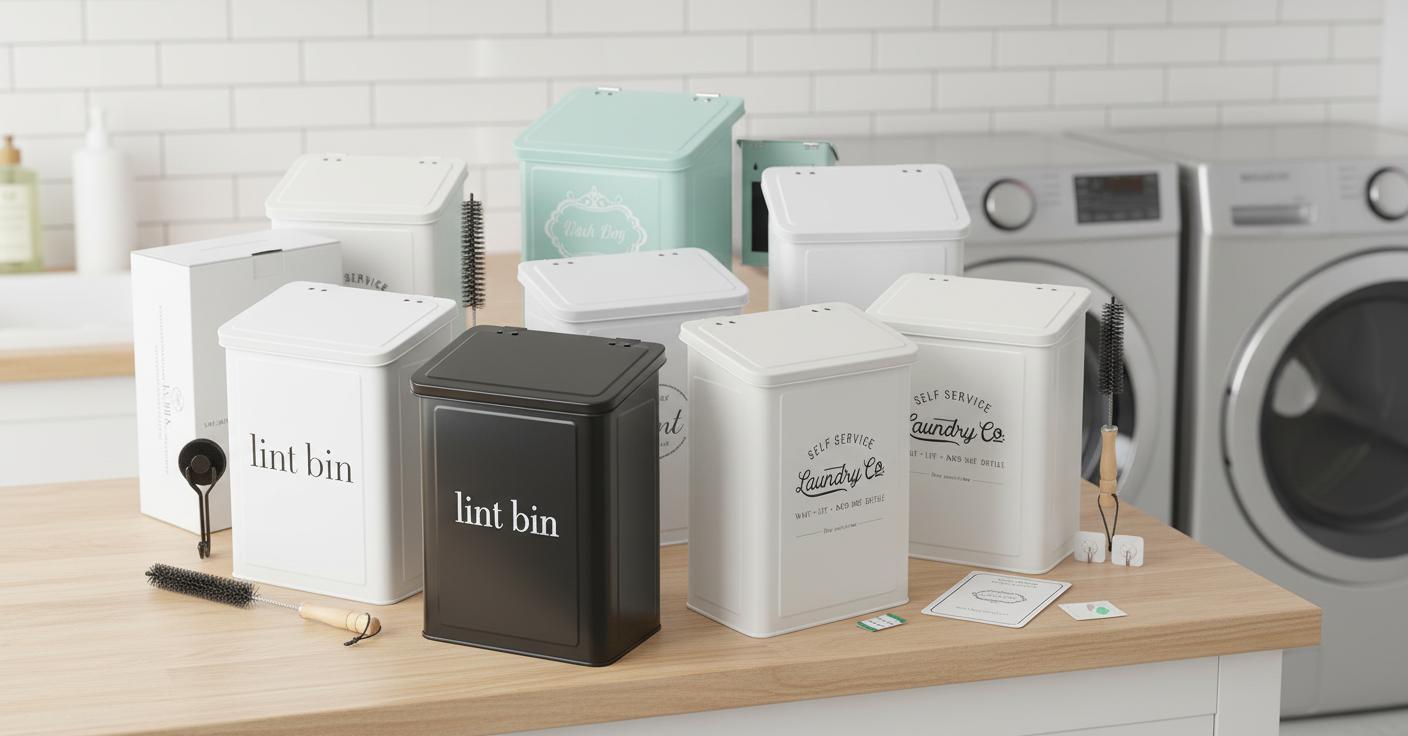 Best Laundry Lint Bin - Customizable, Magnetic Storage, Compact Organization