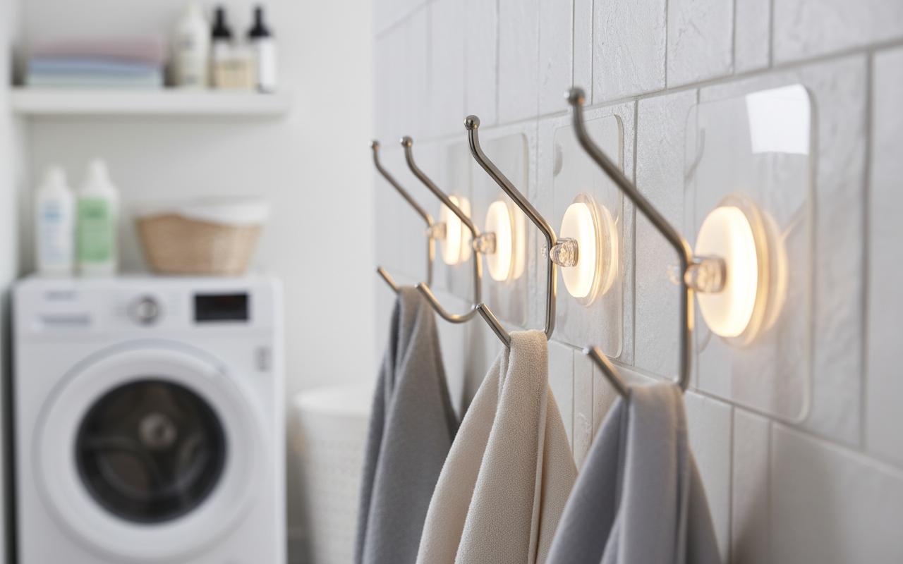 Best LED-Lit Wall Hooks for Air Drying - Damage-Free Hanging, Festive Illumination, Easy Installation