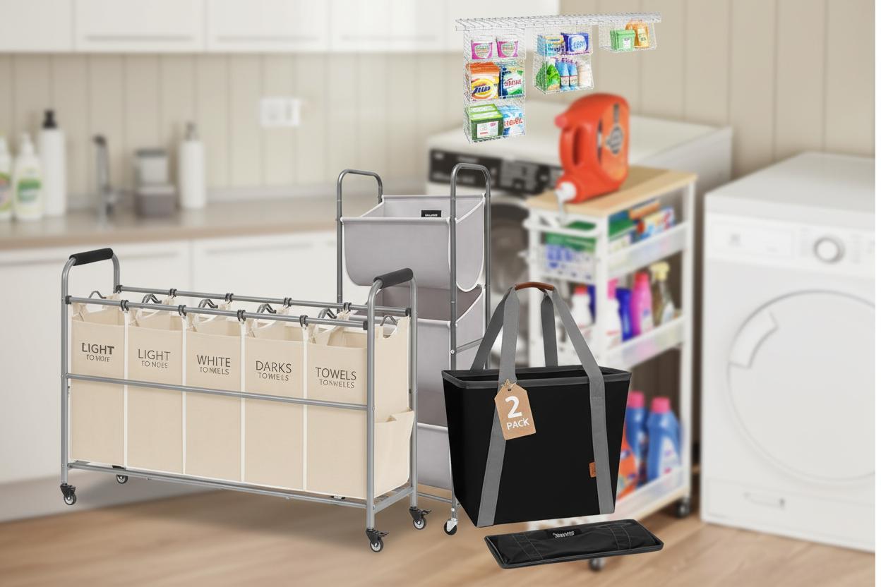 Best Modular Laundry Caddy - Heavy-Duty Mobility, Efficient Organization and Durable Design