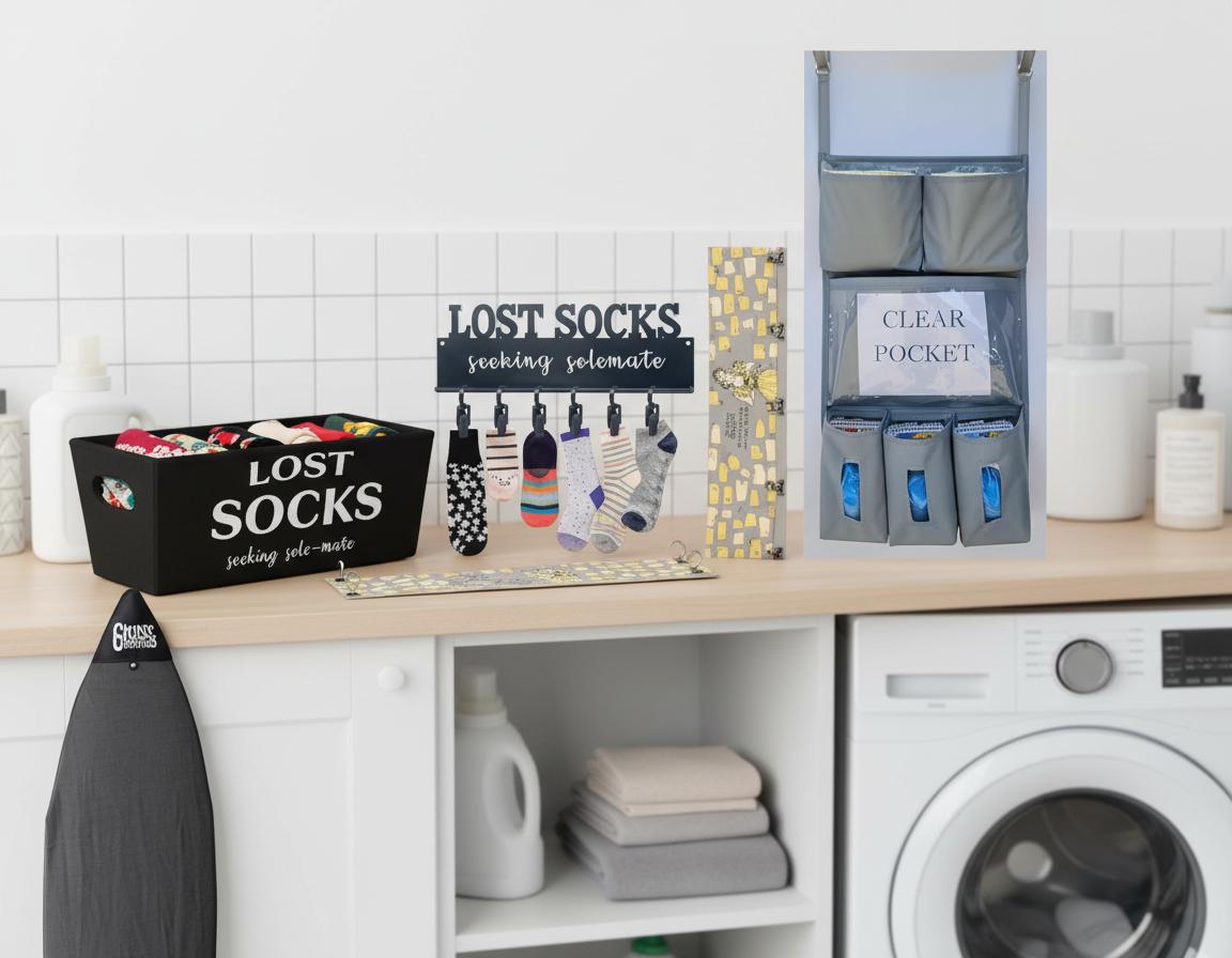 Best Mountable Lost Sock Board - Rustic Charm, Space-Saving Design and Easy Accessibility
