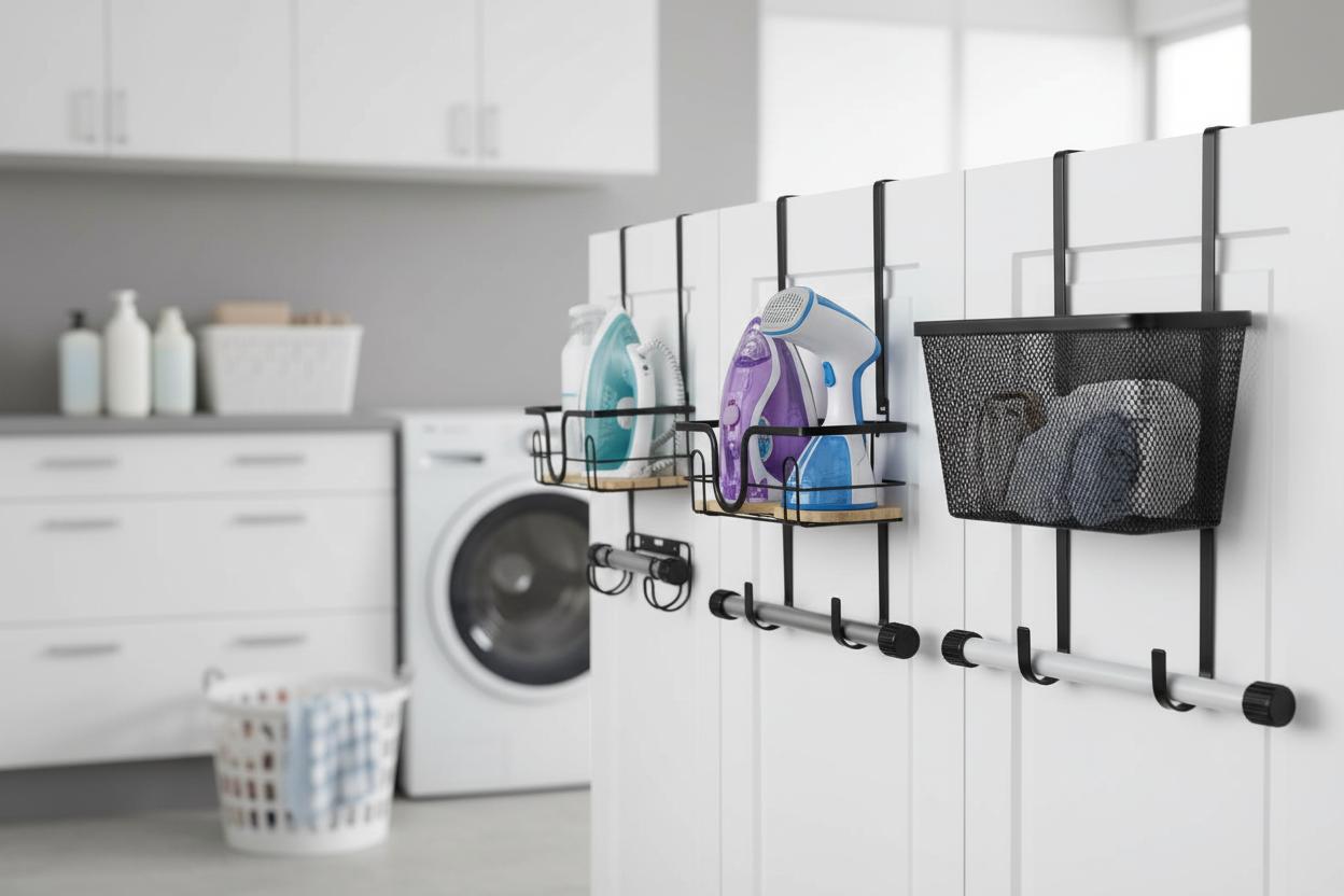 Best Over-the-Door Ironing Organizer - Space-Saving, Versatile Mounting, Efficient Organization