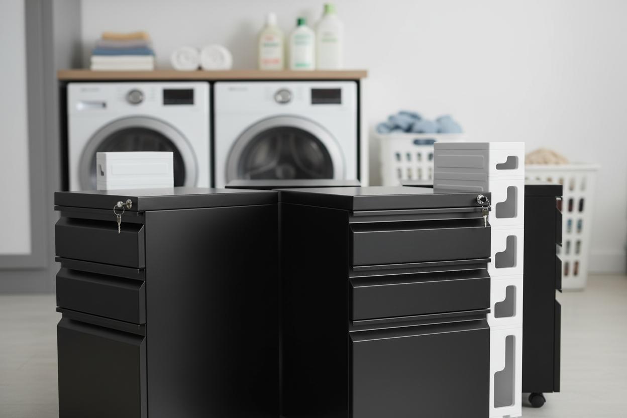 Best Pedestal Storage Drawers - Space-Saving Design, Versatile Wheeled Mobility, Efficient Slim Storage