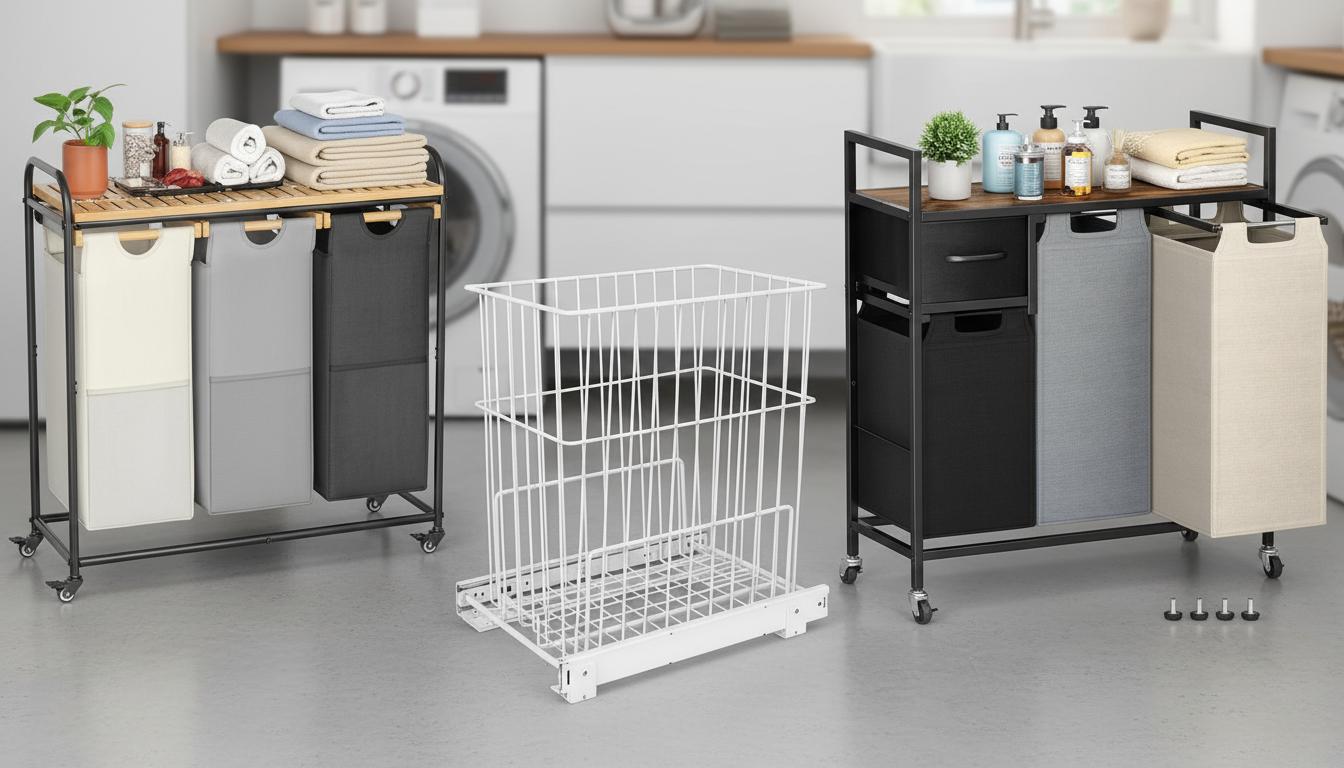 Best Pull-Out Laundry Hamper Drawers - Easy Organization, Space-Saving Design, Durable Construction