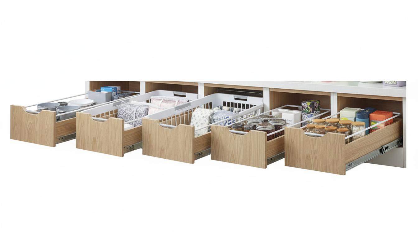 Best Slide-Out Laundry Hamper Drawer - Maximizing Kitchen Cabinet Storage, Expandable Design, Heavy-Duty Durability