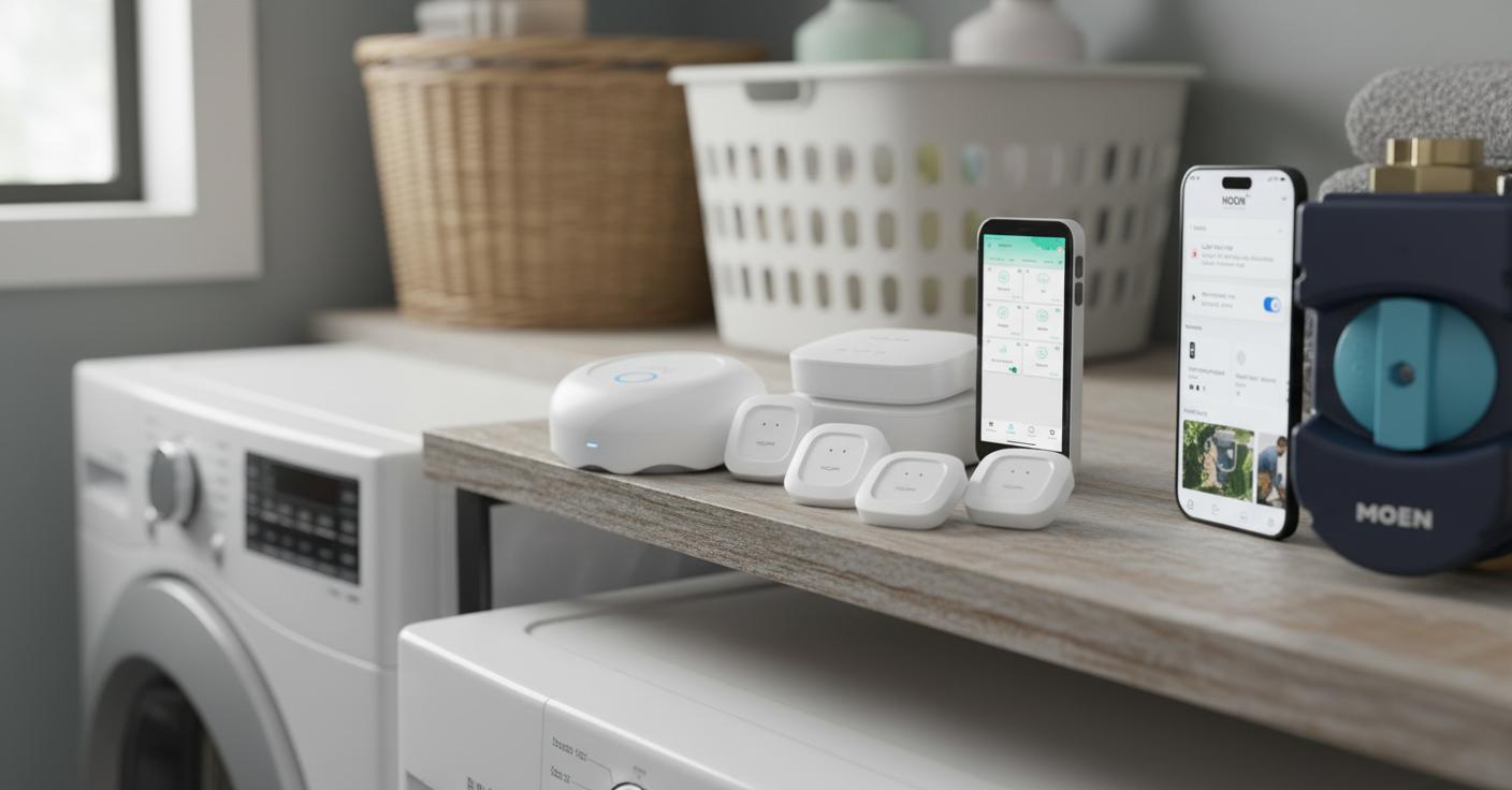 Best Smart Leak Detector - Real-Time Alerts, Water Damage Prevention, Frozen Pipe Protection