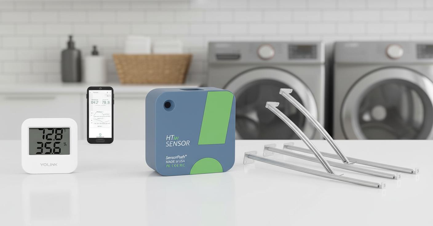Best Smart Moisture Sensor for Dryer - Remote Temperature Monitoring, Instant Alerts, and Humidity Tracking