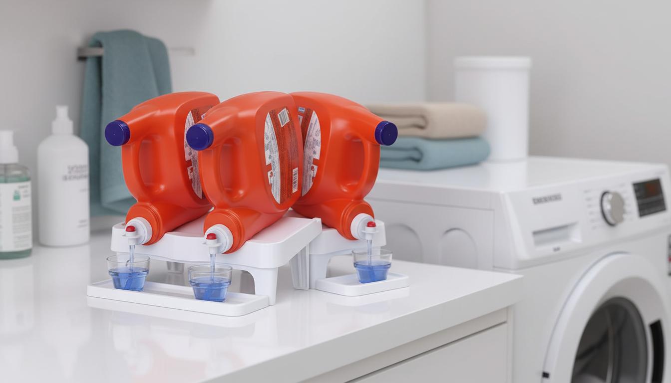 Best Space-Saving Detergent Bottle Mount - Maximizes Laundry Room Space, Enhances Organization, and Simplifies Detergent Storage