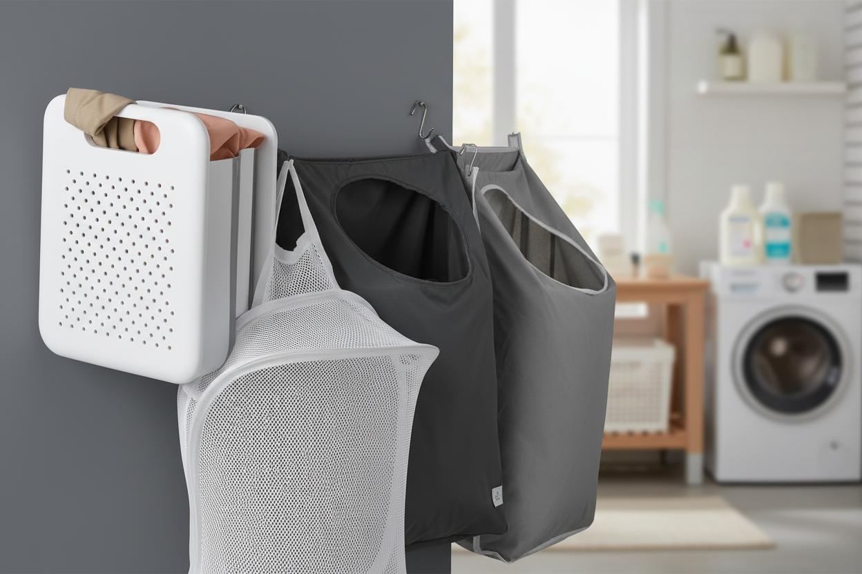 Best Space-Saving Hanging Hamper - Compact Design, Portable Convenience and Easy Installation