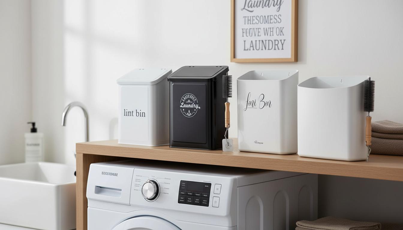 Best Space-Saving Lint Bin - Wall-Mounted, Compact, and Easy-to-Use