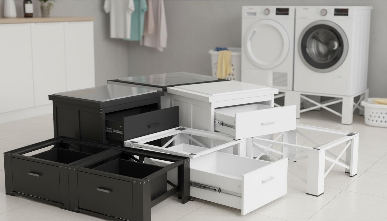 Best Space-Saving Stackable Laundry Pedestal Drawers - Durable, Organized, and Compact Storage Solutions