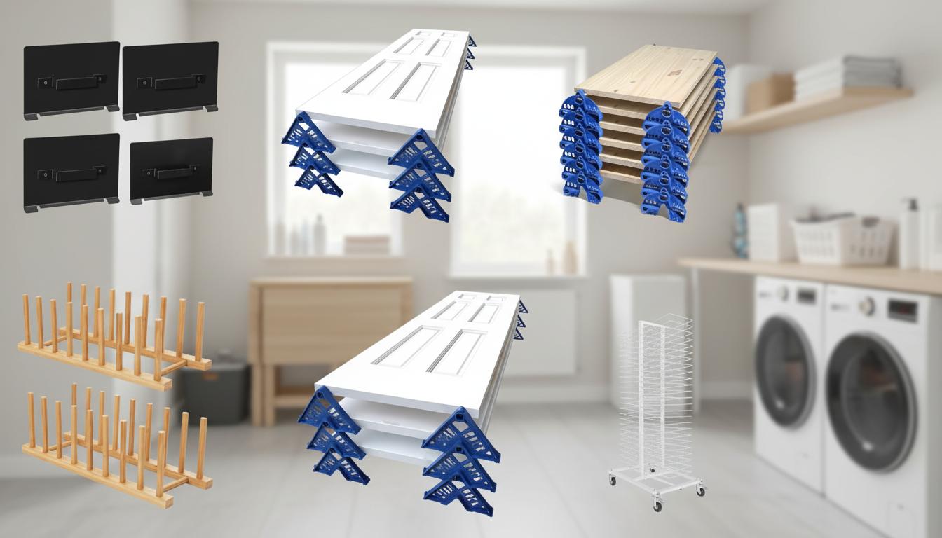 Best Stackable Drying Cabinet - Efficient Door Painting, Space-Saving Design, Durable Drying Racks