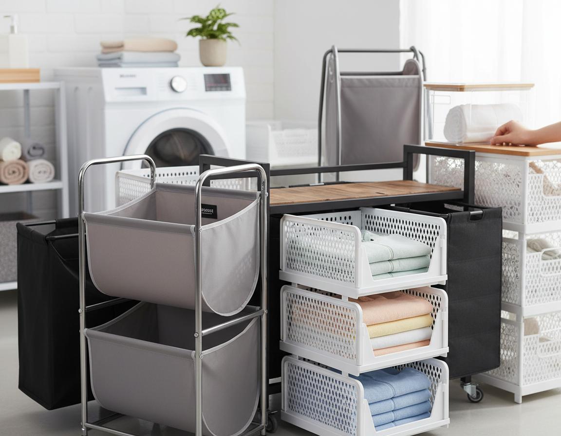 Best Stackable Laundry Sorter Bins - Easy Organization, Smooth Mobility, and Space-Saving Design