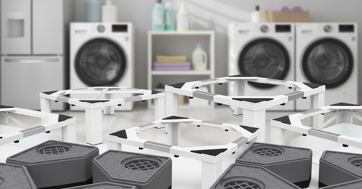 Best Stackable Washer/Dryer Risers - Space-Saving Design, Extra Storage, Sturdy Support
