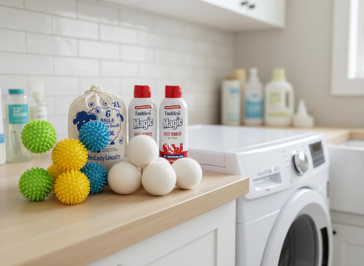 Best Static Cling Remover Balls - Reducing Drying Time, Naturally Softening Clothes, Eco-Friendly Solution