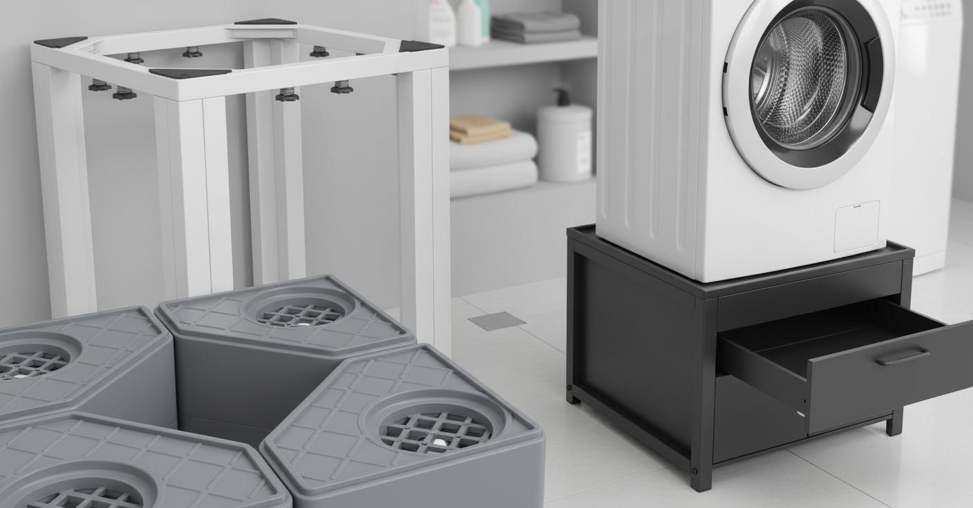 Best Ultra-Quiet Washing Machine Pedestal - Maximizing Laundry Space, Sturdy Adjustable Support, Noise-Reducing Design