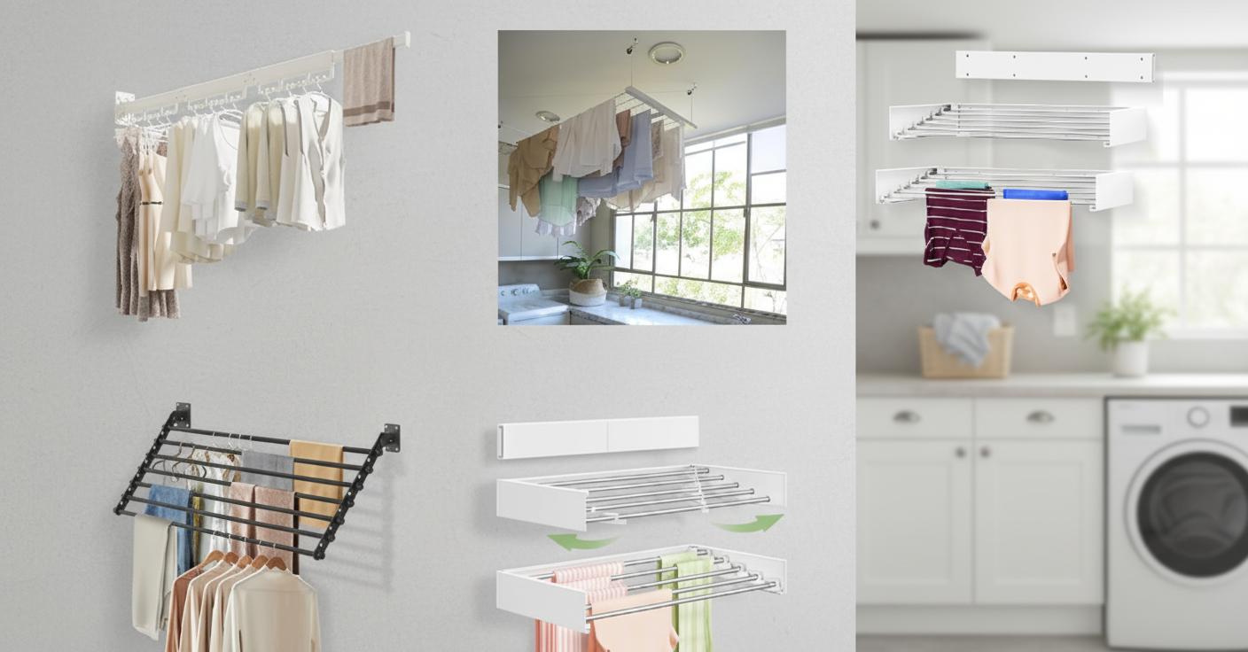 Best Wall-Mounted Laundry Drying Rack - Space-Saving, Durable, and Easy to Install