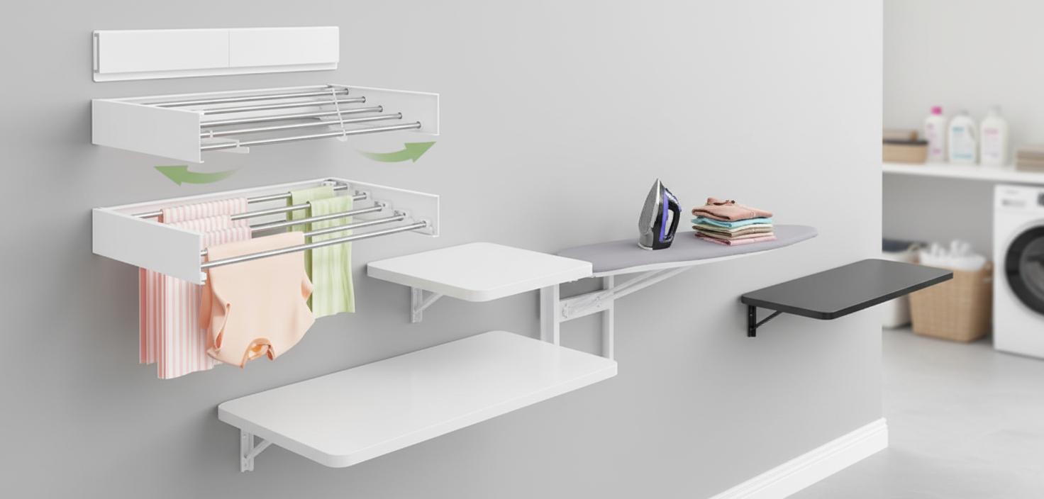Best Wall-Mounted Laundry Folding Station - Space-Saving, Durable, and Easy to Install