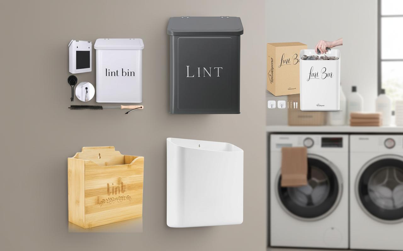 Best Wall-Mounted Lint Bin - Space-Saving, Efficient, and Laundry Room Friendly