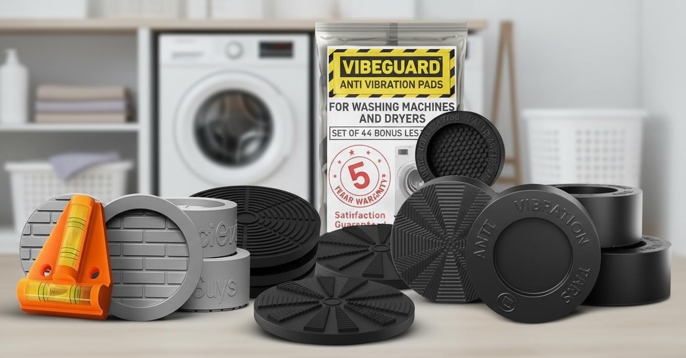 Best Washer Vibration Reduction Pads - Noise Minimization, Stability Enhancement and Floor Protection