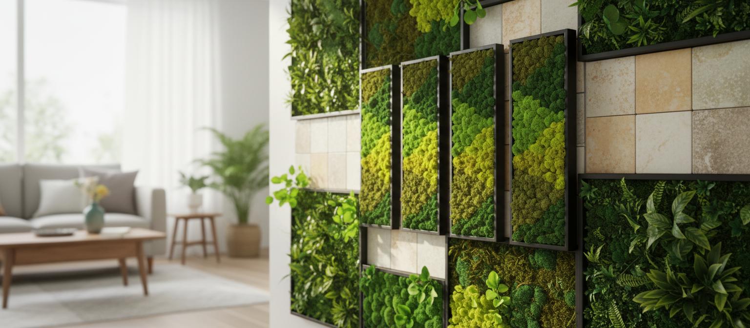 Best Air-Purifying Moss Wall Tiles - Vibrant Design, Low Maintenance, Indoor and Outdoor Privacy