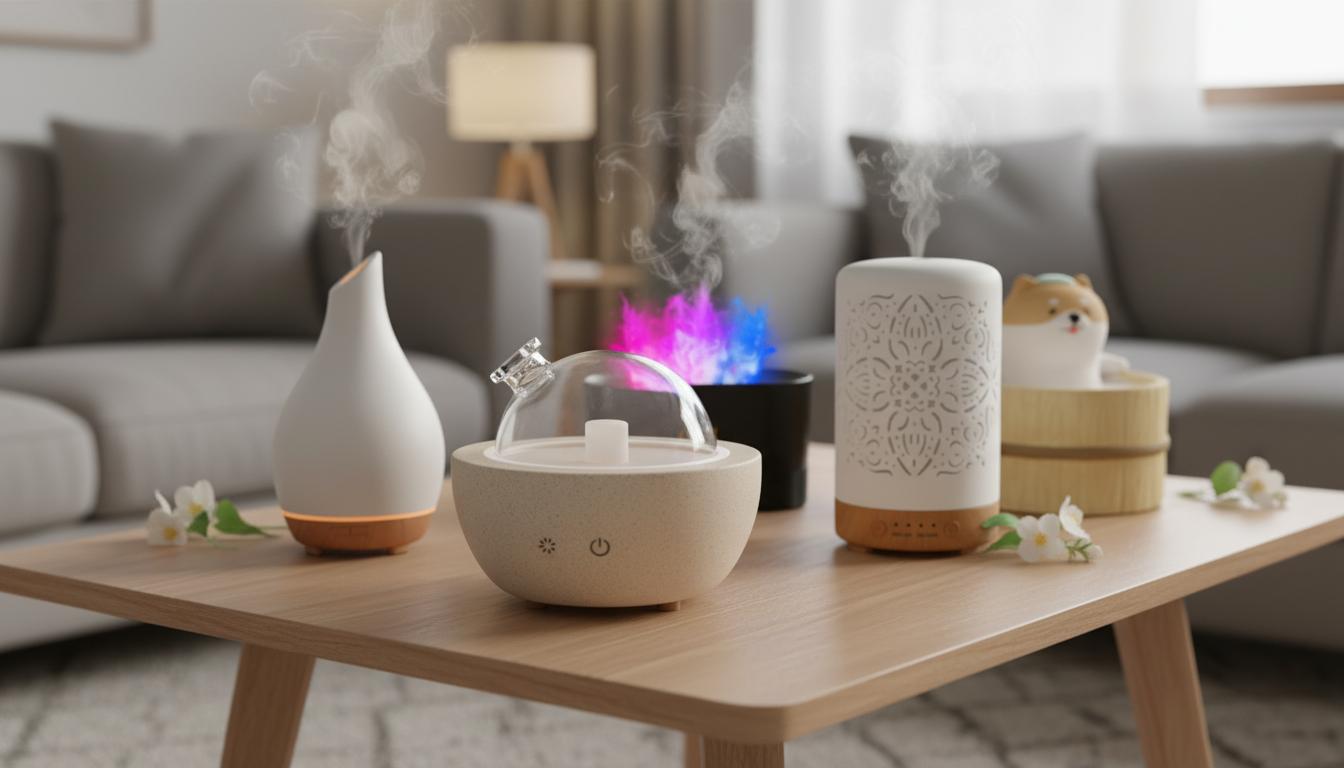 Best Aroma Stone Humidifier - Calming Atmosphere, Ultrasonic Mist Technology, Large Room Coverage