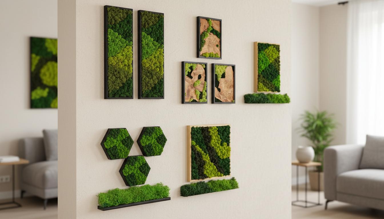 Best Artisanal Moss Wall Art Panels - Eco-Friendly, Natural Greenery, Indoor Decor