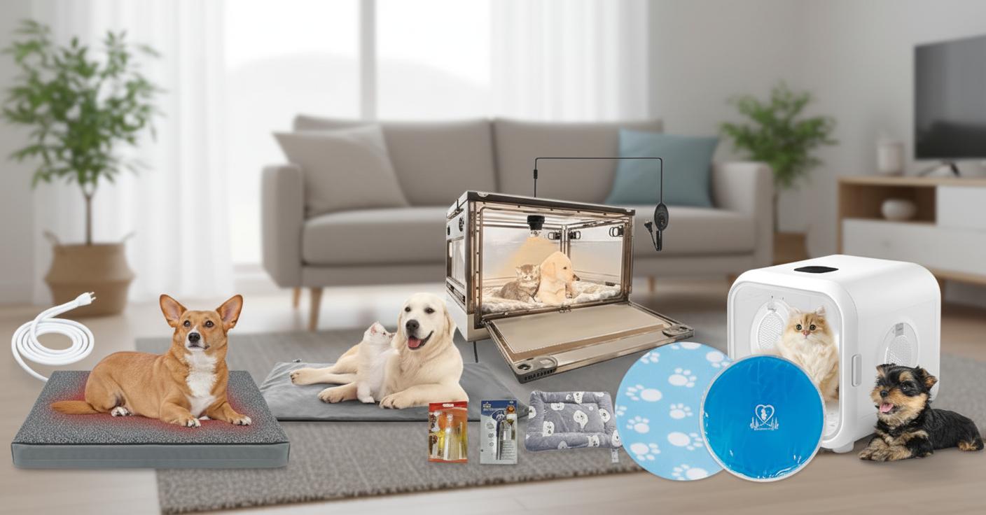 Best Automated Pet Bed - Temperature and Humidity Control, Soothing Warmth, Orthopedic Support