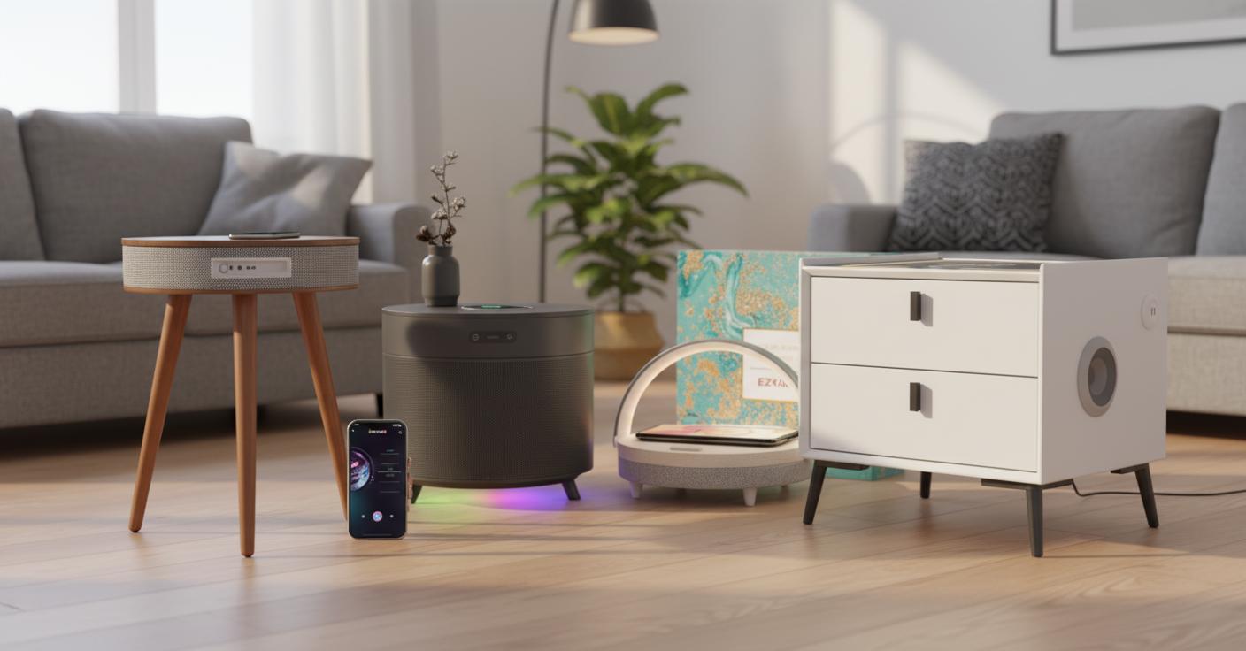 Best Bluetooth Speaker End Table - Smart Integration, Multifunctional Design, Stylish Convenience