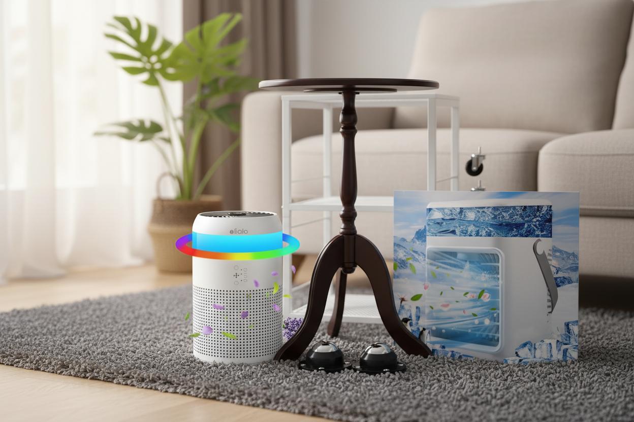 Best Compact Air-Purifying Coffee Table - Improves Indoor Air Quality, Customizable Fragrance, Adjustable Lighting