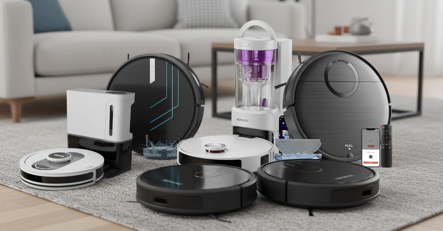 Best Cordless Robotic Vacuum - Powerful Suction, Smart Cleaning Control, Ideal for Pet Owners