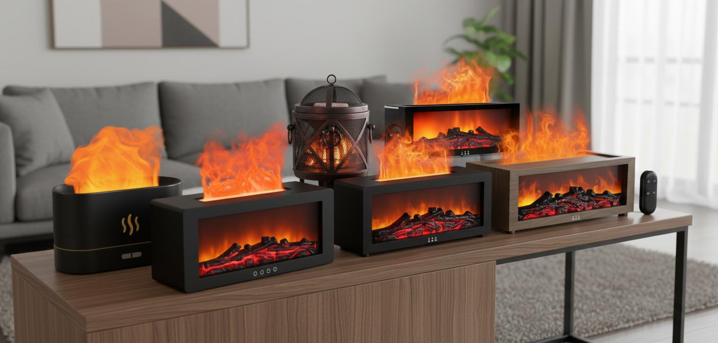 Best Electric Aromatherapy Fireplace - Enhancing Room Ambiance, Soothing Fire Mist, Relaxing Aromatherapy Experience