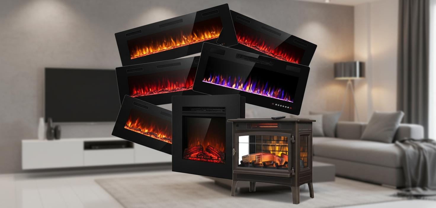 Best Electric Indoor Fireplace - Customizable Warmth, Vibrant Multicolor Flames, Cozy Atmosphere