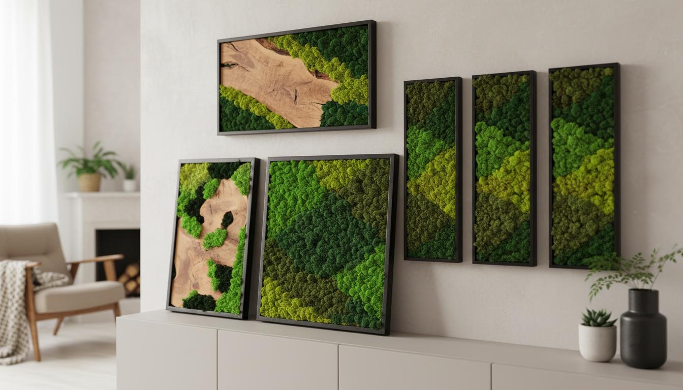Best Framed Living Moss Wall - Effortless Elegance, Natural Texture, Rustic Charm