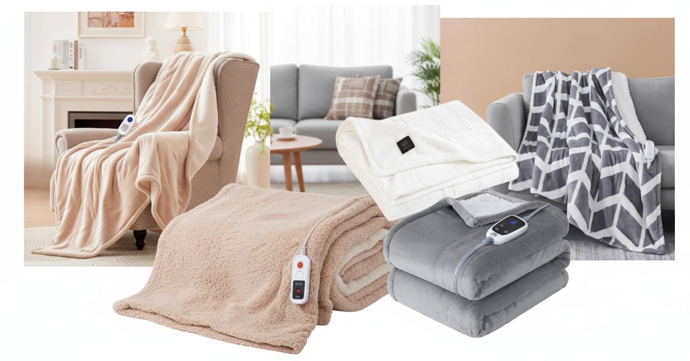 Best Heated Electric Throw Blanket - Adjustable Heat Settings, Ultra-Soft Fabric, Energy Efficient