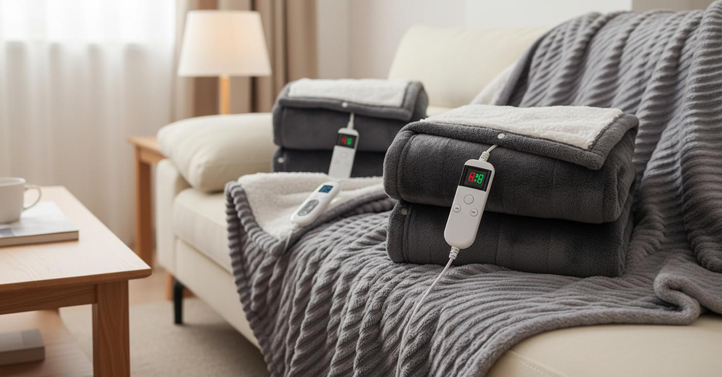 Best Heated Throw Blanket with Timer - Customizable Heating Levels, Cozy Warmth, and Easy-to-Use Controls