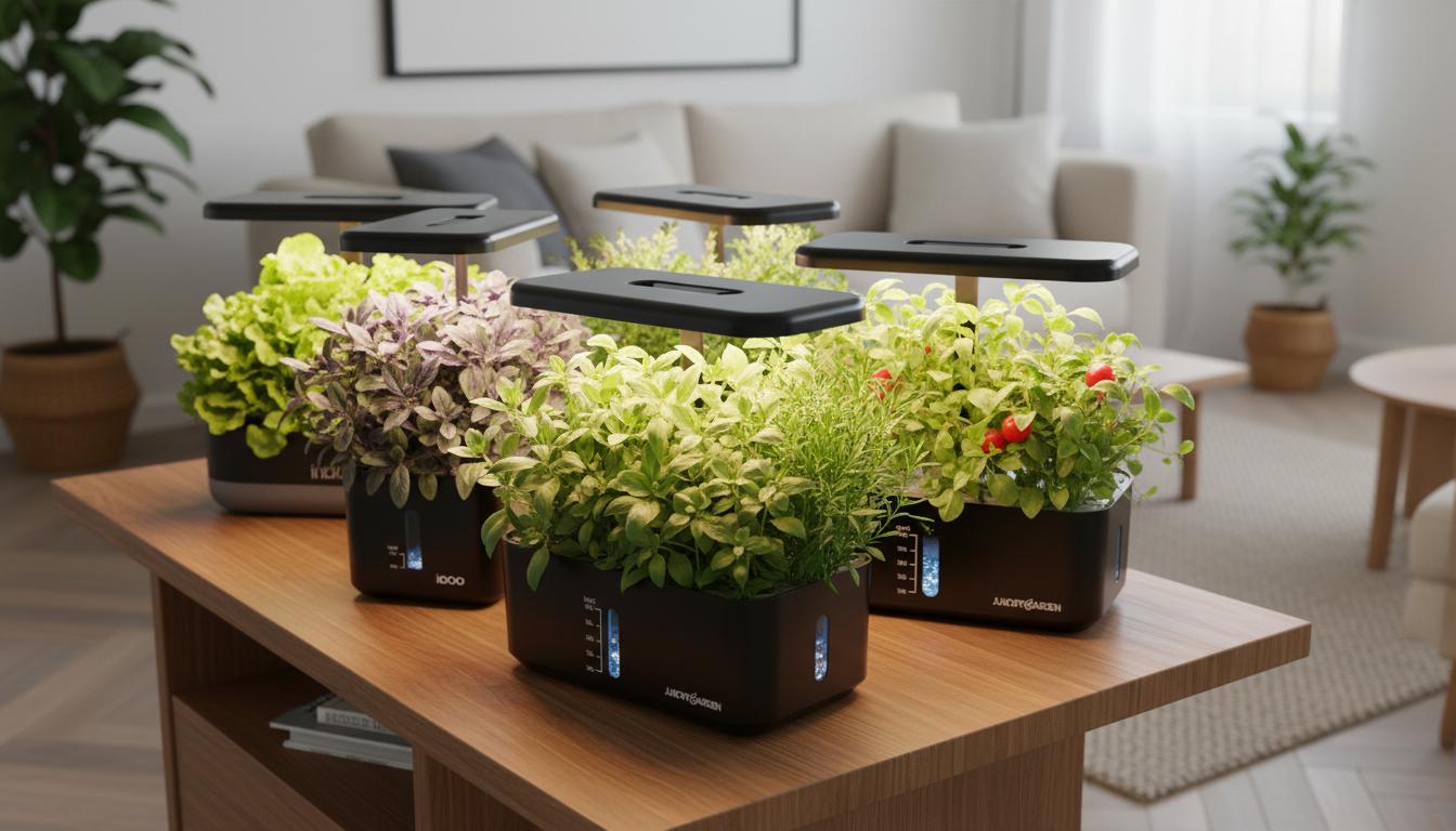 Best Indoor Portable Herb Garden Kit - Easy Setup, Space-Saving Design, Fresh Herbs Year-Round