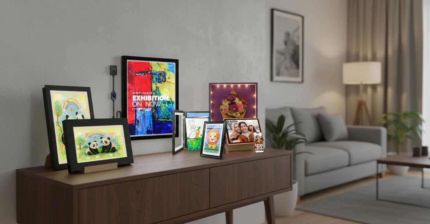 Best LED Display Art Frame - Illuminated Showcase, Ample Storage, Kid-Friendly Design