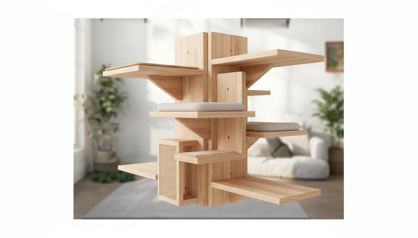 Best Minimalist Cat Climbing Shelf - Versatile Design, Sturdy Construction and Space-Saving Wall Mount