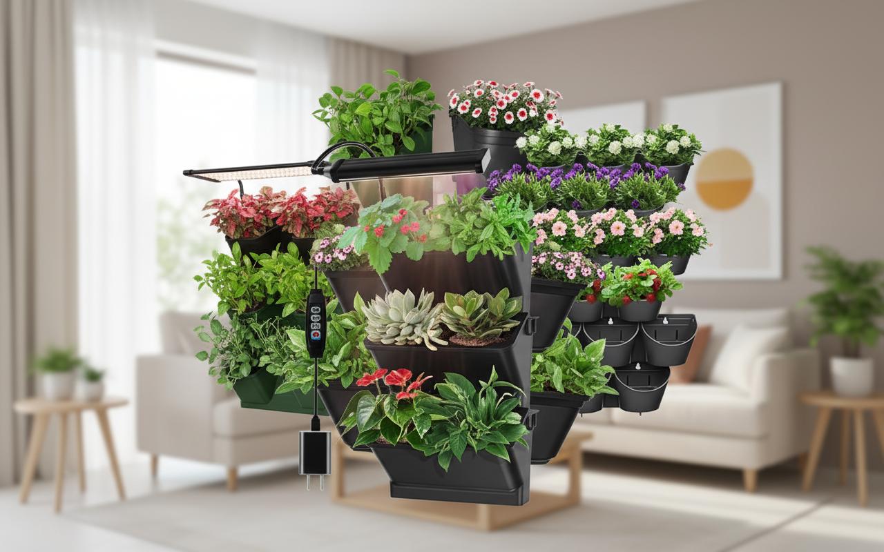 Best Modular Indoor Planter Wall - Hassle-Free Gardening, Easy Water Management, Space-Saving Design