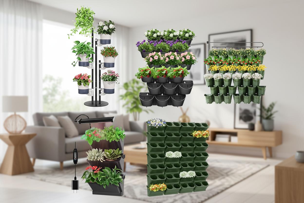 Best Modular Indoor Vertical Planters - Space-Saving Design, Easy Watering System and Versatile Gardening Options