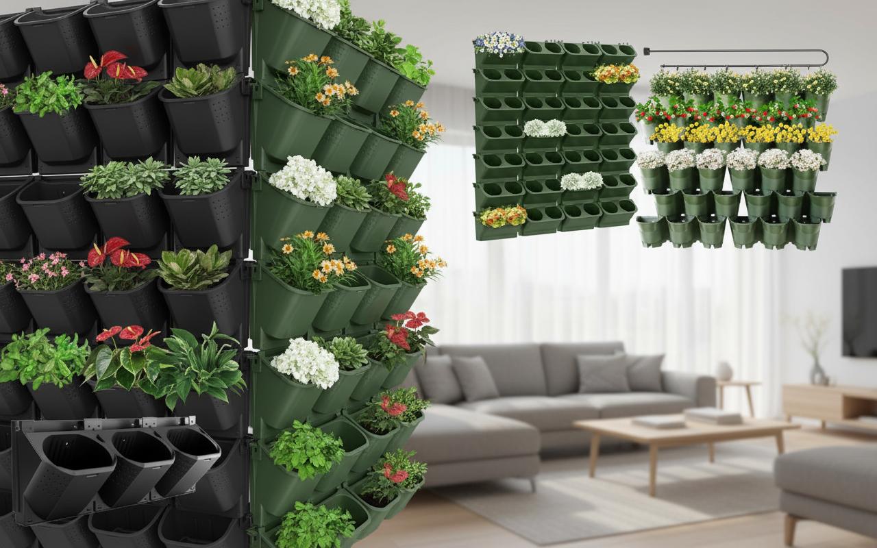 Best Modular Vertical Plant Wall - Space-Saving Design, Ideal for Herbs, Perfect for Strawberries
