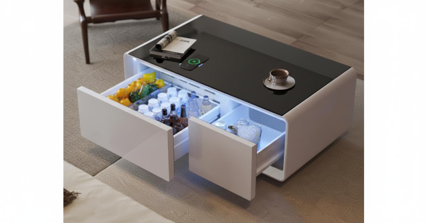 Best Smart Coffee Table with Built-in Fridge - Innovative, Space-Saving, and Multifunctional Living Room Centerpiece