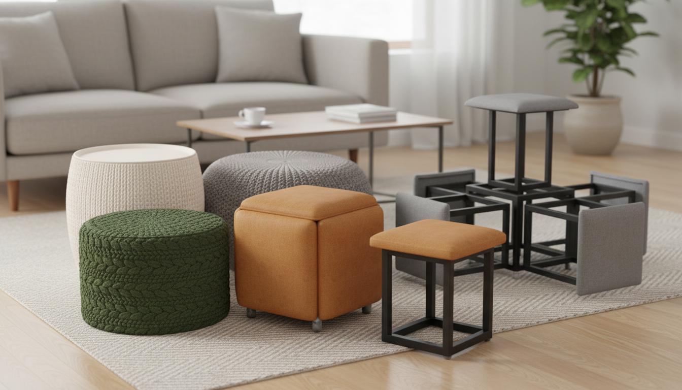 Best Stackable Pouf Seats - Stylish Design, Durable Build, Easy Storage Solutions