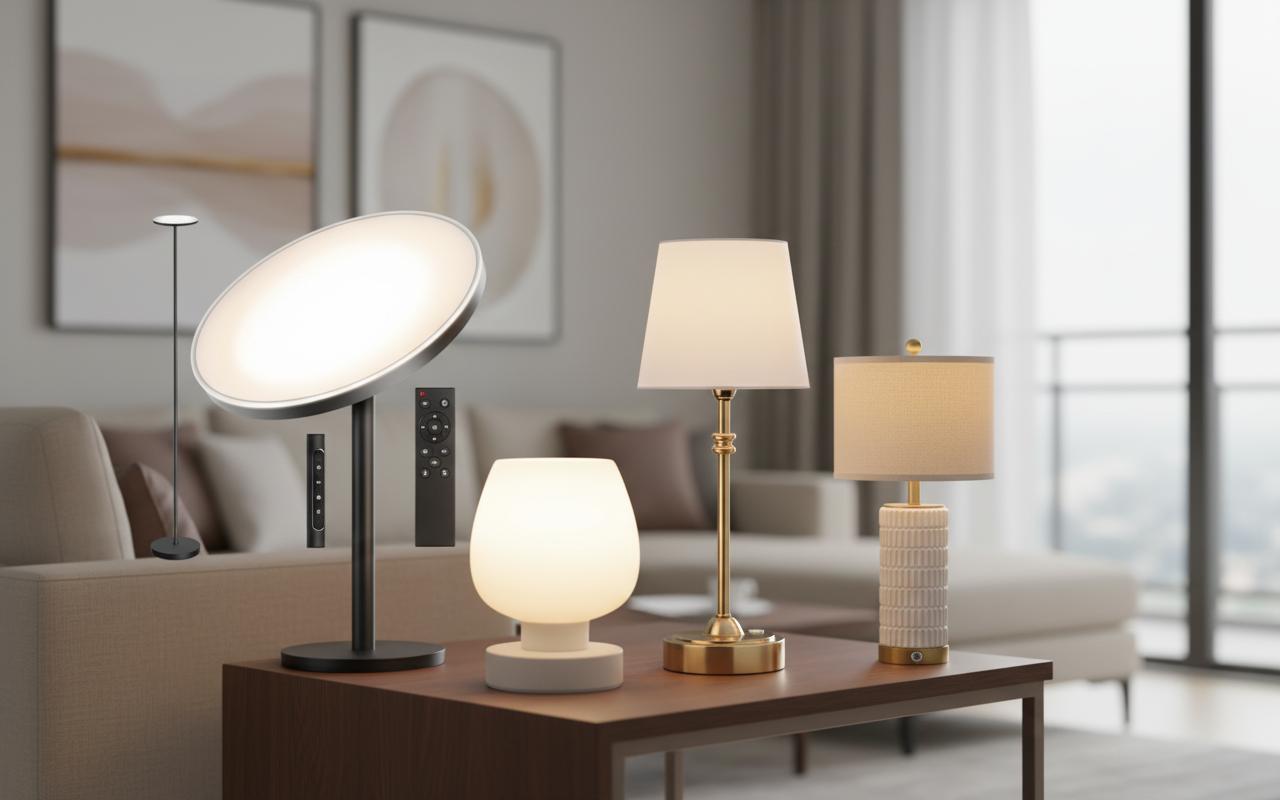 Best Touch Control Dimmable Lamp - Super Bright, Adjustable, Remote Control