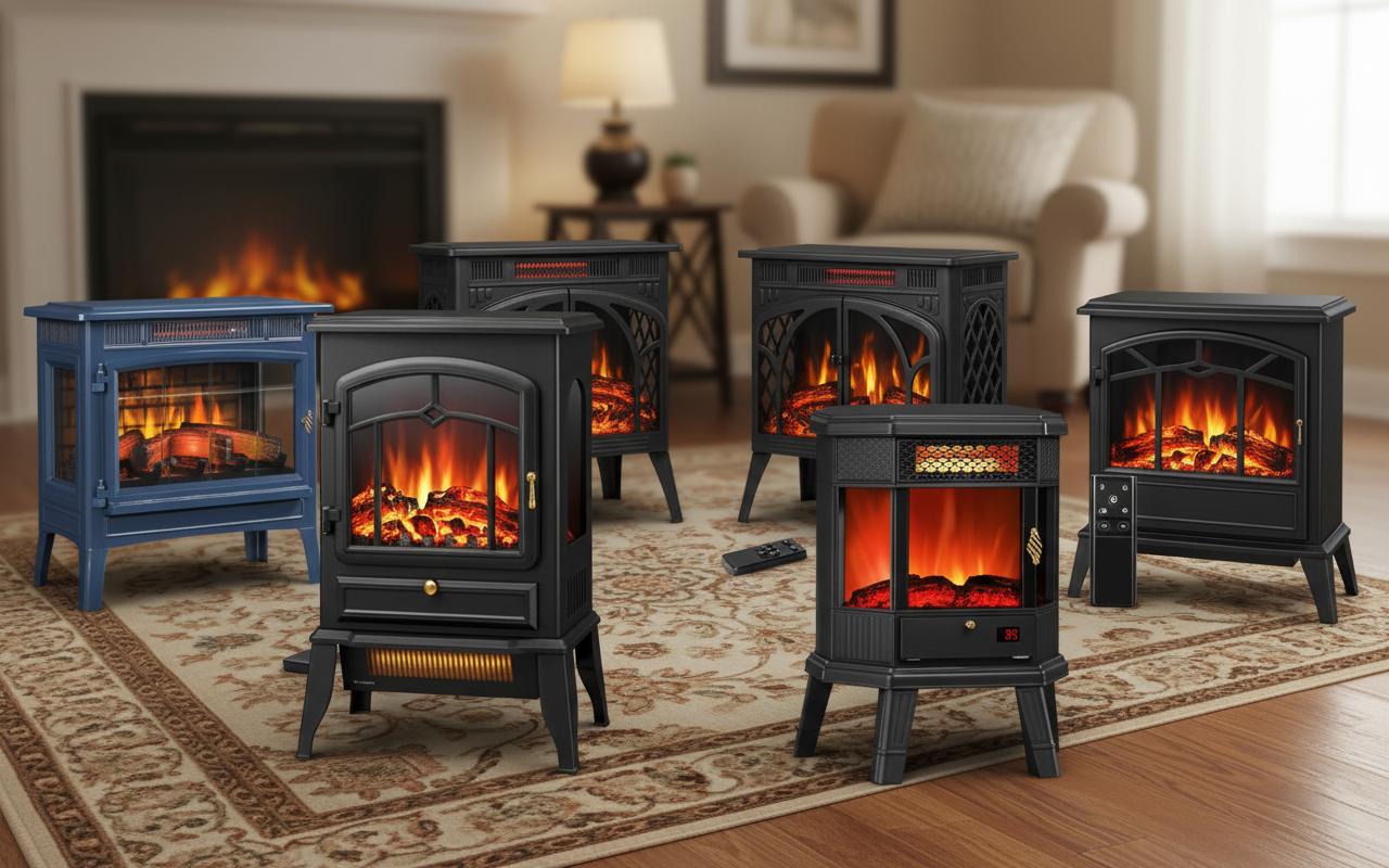 Best Triple-Function Fireplace Heater - Cozy Ambiance, Efficient Heating, Versatile Design