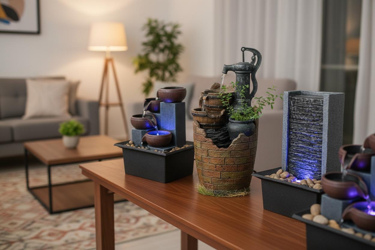 Best Vertical Indoor Water Fountain - Calming Ambiance, Space-Saving Design, Soothing Water Flow