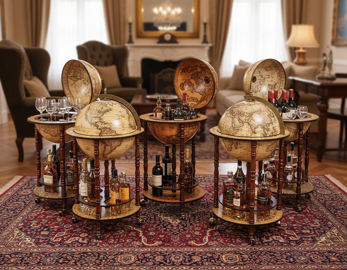 Best Vintage-Style Bar Globe - Elegant Liquor Storage, Classic Design, Timeless Display