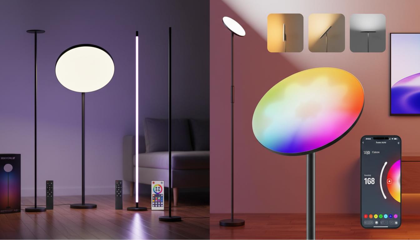 Best Voice-Controlled LED Floor Lamp - Customizable Ambient Lighting, Smart Control, and Energy Efficiency